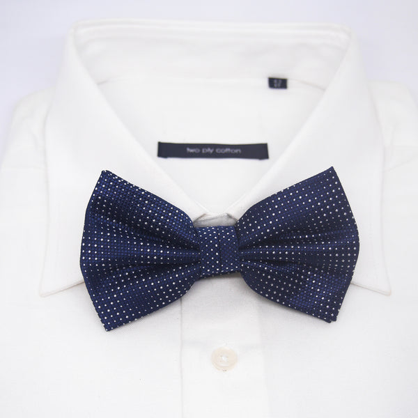 Printed Kingston Bow Tie in Navy Blue - Giorgio Mandelli® Official Site | GIORGIO MANDELLI Made in Italy