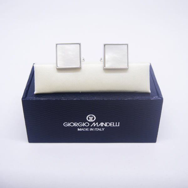 Michael Cufflinks with Mother of Pearl - Giorgio Mandelli® Official Site | GIORGIO MANDELLI Made in Italy