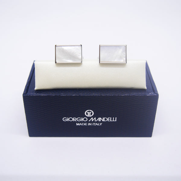 Xavier Cufflinks with Mother of Pearl - Giorgio Mandelli® Official Site | GIORGIO MANDELLI Made in Italy