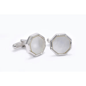Ethan Cufflinks with Mother of Pearl - Giorgio Mandelli® Official Site | GIORGIO MANDELLI Made in Italy