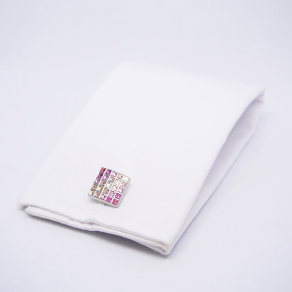 Elon Cufflinks in Shades of Pink - Giorgio Mandelli® Official Site | GIORGIO MANDELLI Made in Italy