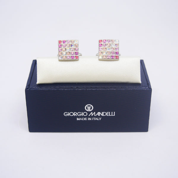 Elon Cufflinks in Shades of Pink - Giorgio Mandelli® Official Site | GIORGIO MANDELLI Made in Italy