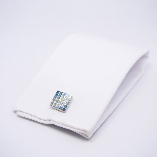 Elon Cufflinks in Shades of Blue - Giorgio Mandelli® Official Site | GIORGIO MANDELLI Made in Italy