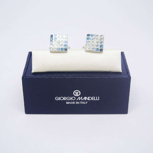 Elon Cufflinks in Shades of Blue - Giorgio Mandelli® Official Site | GIORGIO MANDELLI Made in Italy