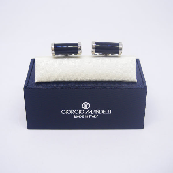 Noah Cufflinks with Black Onyx - Giorgio Mandelli® Official Site | GIORGIO MANDELLI Made in Italy