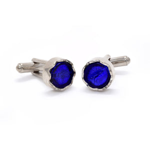 Sebastian Cufflinks in Blue - Giorgio Mandelli® Official Site | GIORGIO MANDELLI Made in Italy