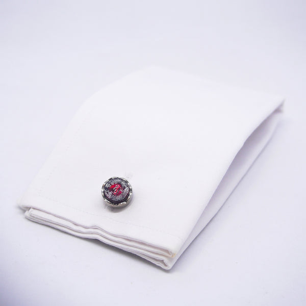 Sebastian Cufflinks in Ruby - Giorgio Mandelli® Official Site | GIORGIO MANDELLI Made in Italy