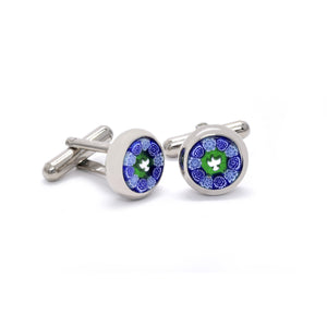 Valentino Cufflinks in Dove Murrine - Giorgio Mandelli® Official Site | GIORGIO MANDELLI Made in Italy