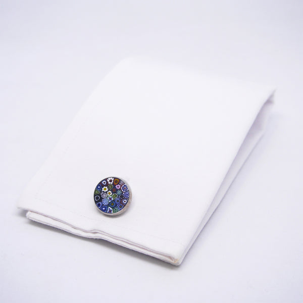 Vincenzo Cufflinks in Multicolour Millefiori - Giorgio Mandelli® Official Site | GIORGIO MANDELLI Made in Italy