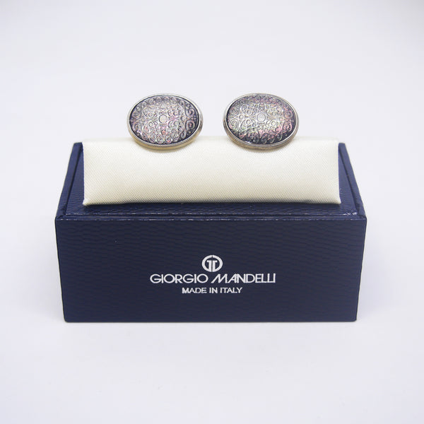 Anthony Cufflinks with Black Shell - Giorgio Mandelli® Official Site | GIORGIO MANDELLI Made in Italy