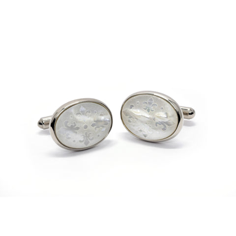 Louis Cufflinks with Mother of Pearl - Giorgio Mandelli® Official Site | GIORGIO MANDELLI Made in Italy