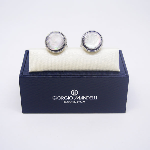 Lloyd Cufflinks with Black Shell - Giorgio Mandelli® Official Site | GIORGIO MANDELLI Made in Italy