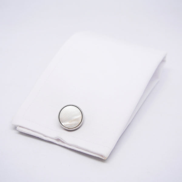 Lloyd Cufflinks with Mother of Pearl - Giorgio Mandelli® Official Site | GIORGIO MANDELLI Made in Italy