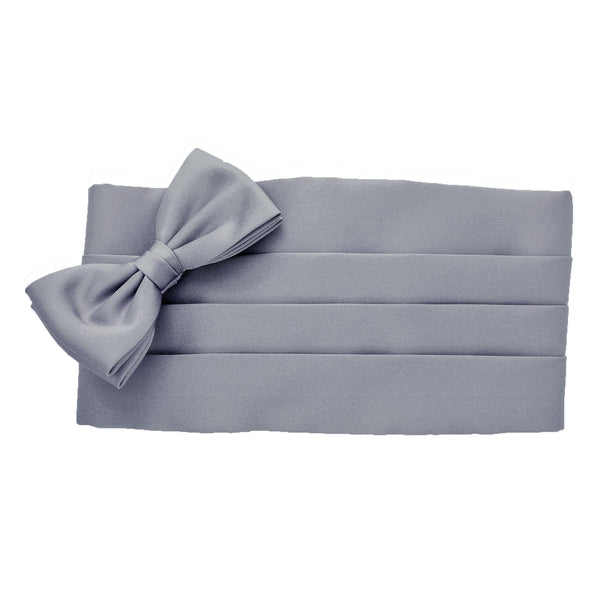 Cummerbund and Bow Tie Set in Fossil Grey - Giorgio Mandelli® Official Site | GIORGIO MANDELLI Made in Italy