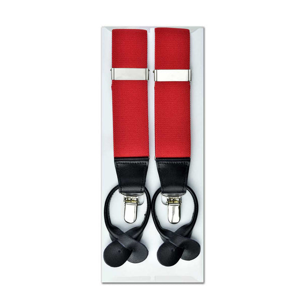 MISSOURI Theo Suspenders in Ferrari Red - Giorgio Mandelli® Official Site | GIORGIO MANDELLI Made in Italy