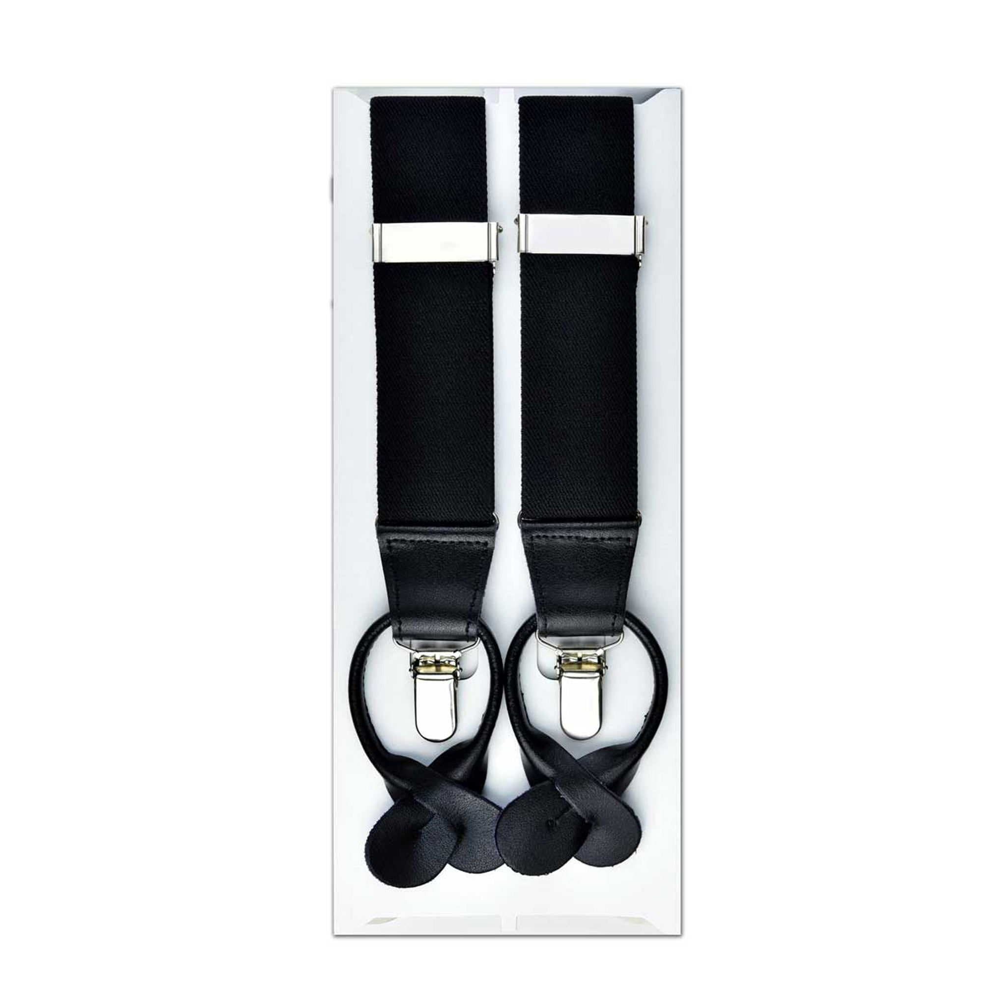 MISSOURI Theo Suspenders in Black - Giorgio Mandelli® Official Site | GIORGIO MANDELLI Made in Italy