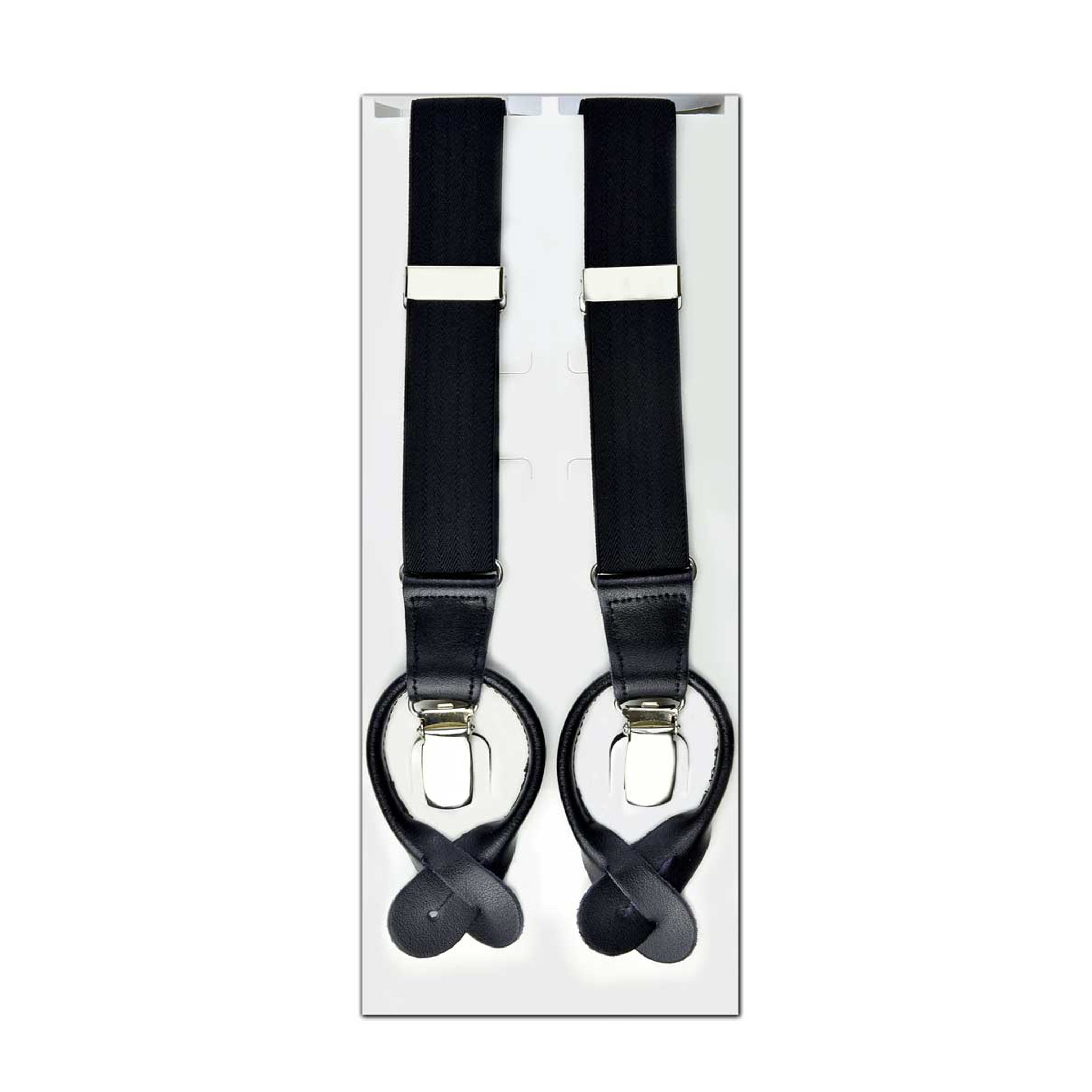 MISSOURI Slim Suspenders in Black - Giorgio Mandelli® Official Site | GIORGIO MANDELLI Made in Italy