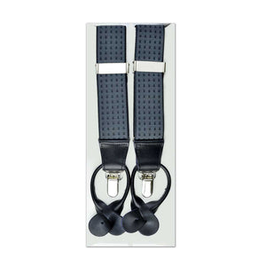 MISSOURI Holden Suspenders in Silver & Black - Giorgio Mandelli® Official Site | GIORGIO MANDELLI Made in Italy