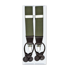 MISSOURI Holden Suspenders in Olive - Giorgio Mandelli® Official Site | GIORGIO MANDELLI Made in Italy