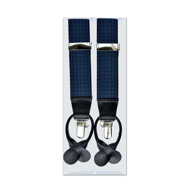 MISSOURI Holden Suspenders in Turquoise & Royal Blue - Giorgio Mandelli® Official Site | GIORGIO MANDELLI Made in Italy