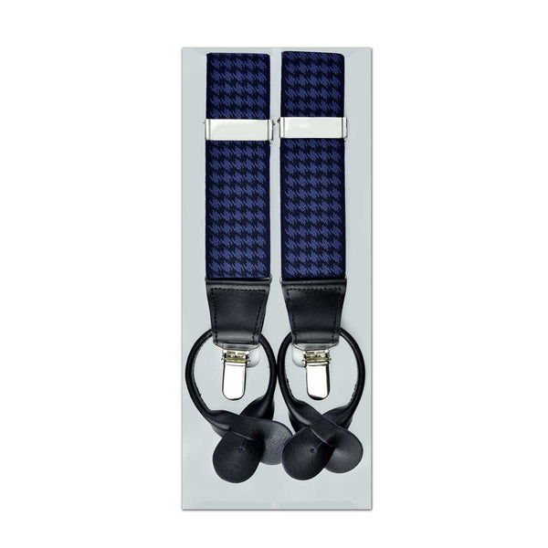 MISSOURI Hudson Suspenders in Black & Royal Blue - Giorgio Mandelli® Official Site | GIORGIO MANDELLI Made in Italy