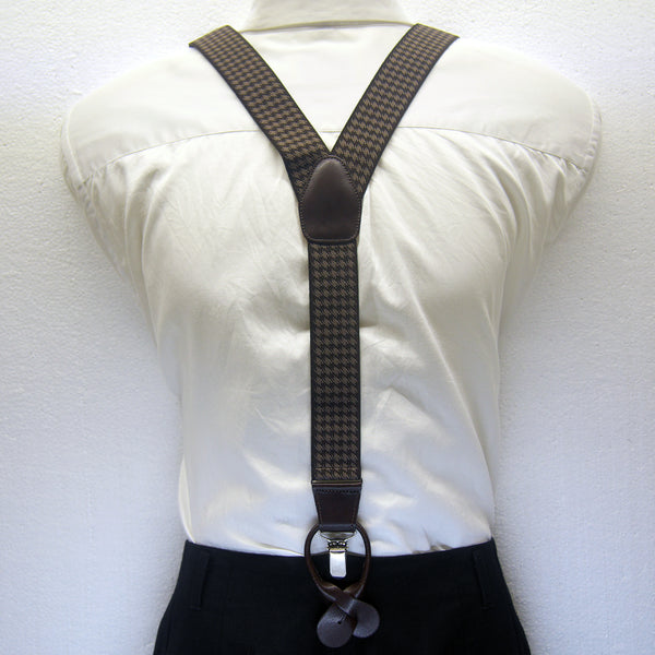 MISSOURI Hudson Suspenders in Coffee & Tan - Giorgio Mandelli® Official Site | GIORGIO MANDELLI Made in Italy