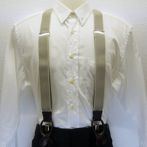 MISSOURI Brad Suspenders in Cream & Gold - Giorgio Mandelli