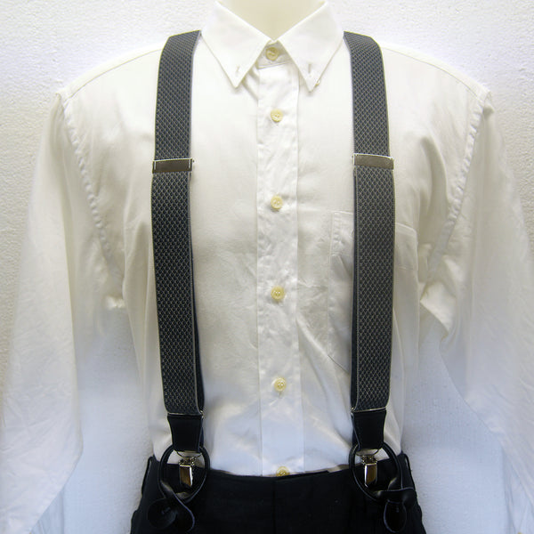 MISSOURI Brad Suspenders in Silver & Grey - Giorgio Mandelli® Official Site | GIORGIO MANDELLI Made in Italy