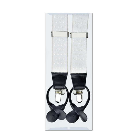 MISSOURI Lincoln Suspenders in Snow White - Giorgio Mandelli® Official Site | GIORGIO MANDELLI Made in Italy