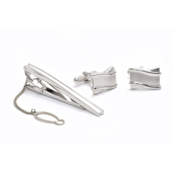 Wave Tie Bar Set - Giorgio Mandelli