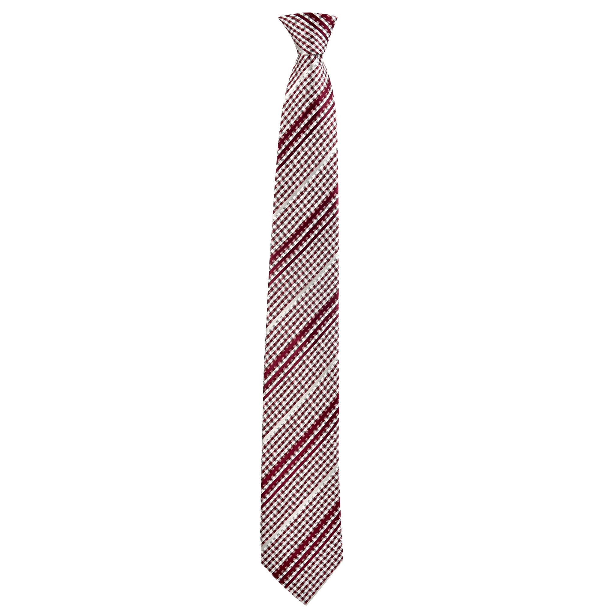 Checkered Philbert Tie in Red Gingham - Giorgio Mandelli