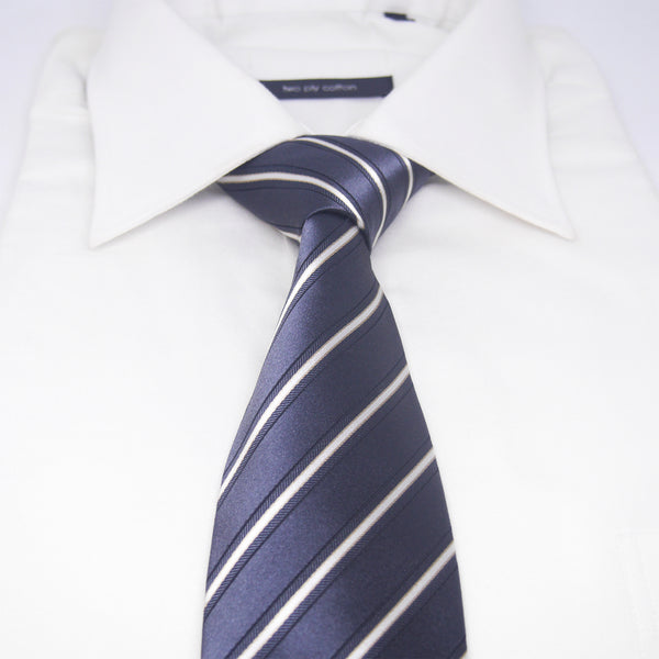 Lined Casey Tie in Grey - Giorgio Mandelli