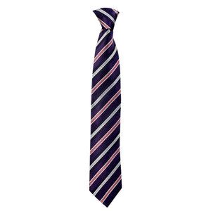Lined Gordon Tie in Purple - Giorgio Mandelli