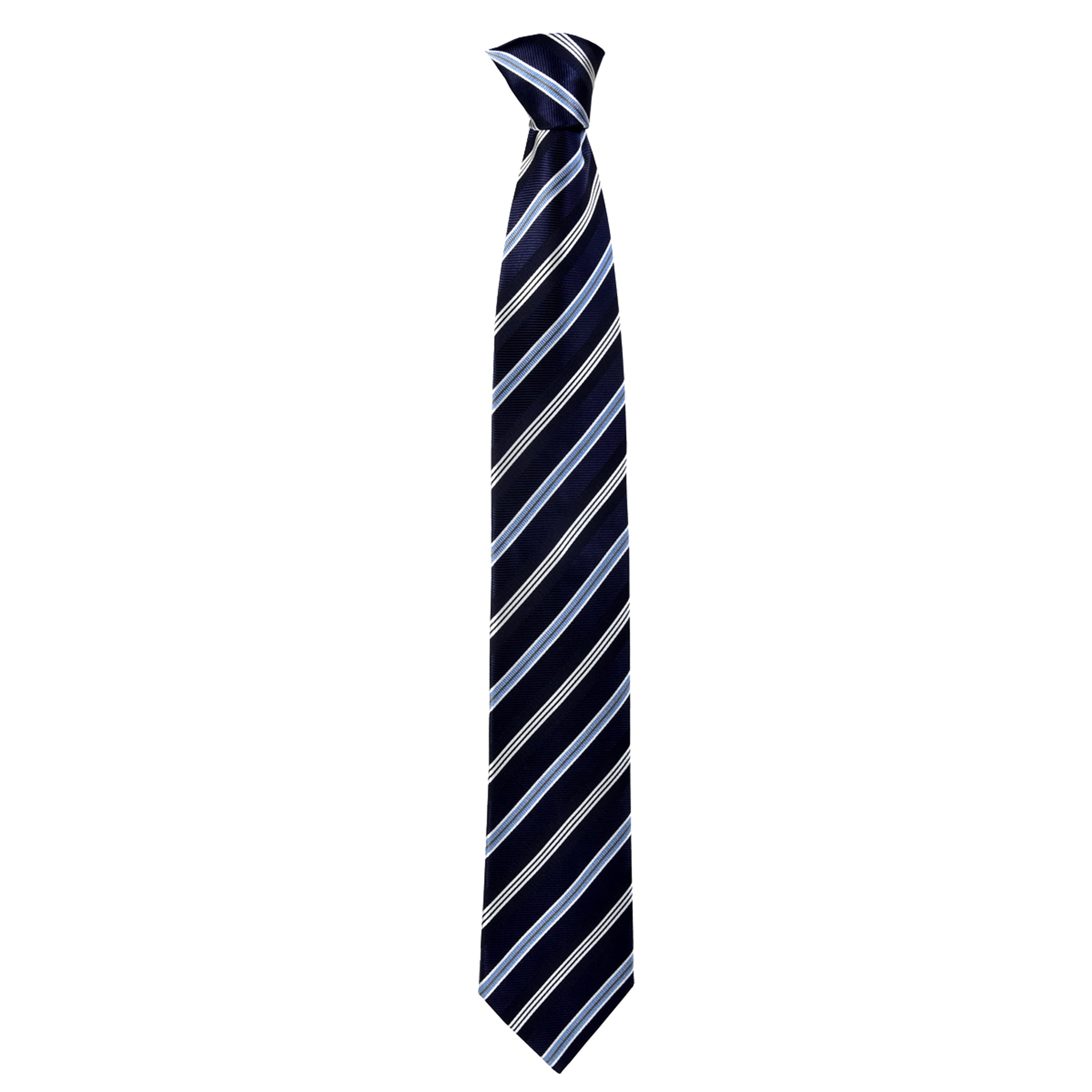 Lined Gordon Tie in Navy Blue - Giorgio Mandelli