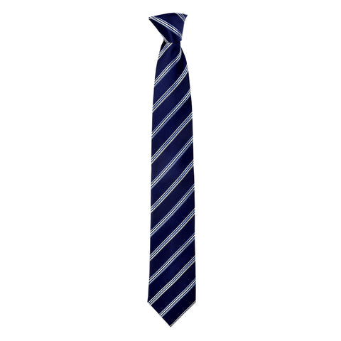 Lined Hugo Tie in Navy Blue - Giorgio Mandelli