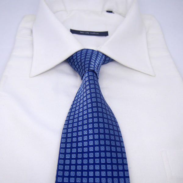 Printed Nathan Tie in Blue - Giorgio Mandelli