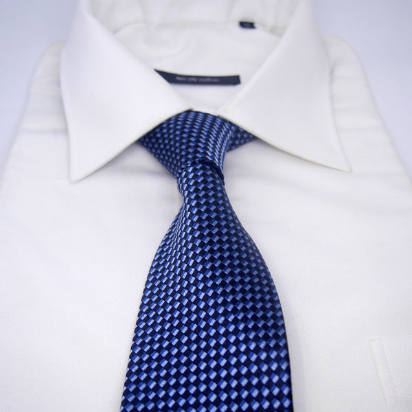 Printed Harrison Tie in Blue - Giorgio Mandelli