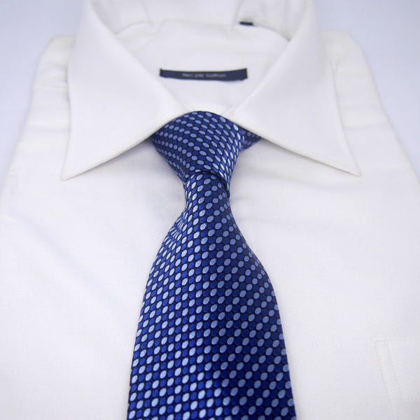 Printed Wilson Tie in Blue - Giorgio Mandelli