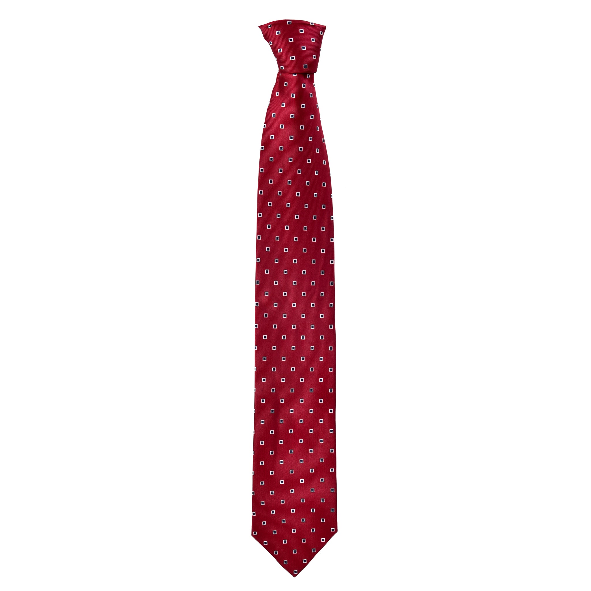 Spotted Oscar Tie in Burgundy Red - Giorgio Mandelli® Official Site | GIORGIO MANDELLI Made in Italy