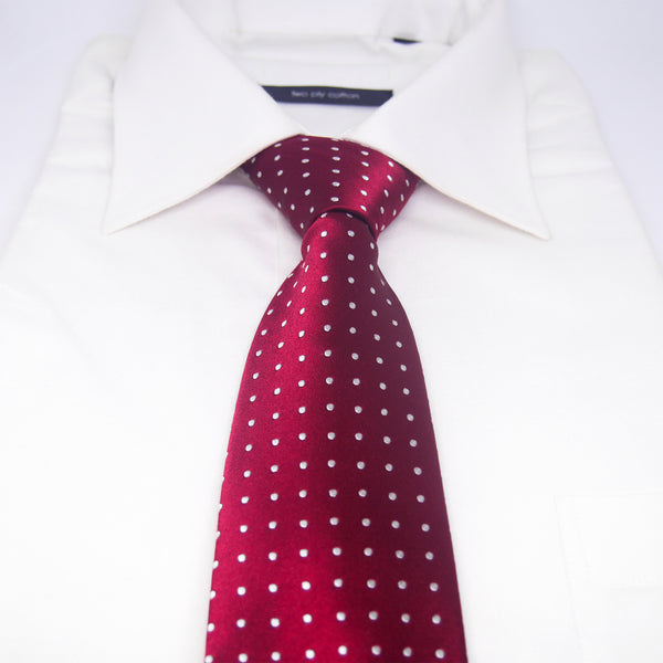 Spotted Whitford Tie in Red