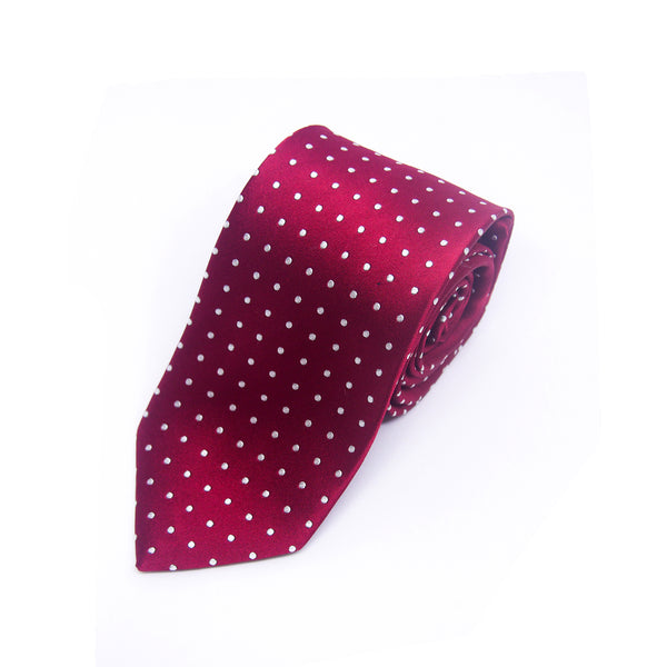 Spotted Whitford Tie in Red