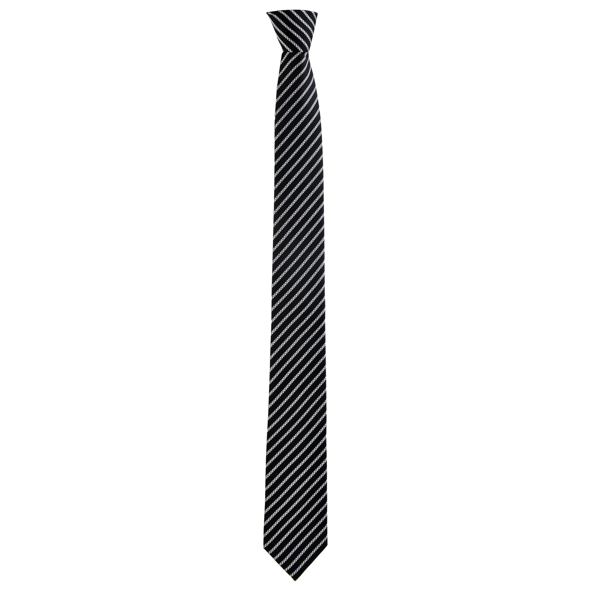 Skinny Lined Haig Tie in Black - Giorgio Mandelli® Official Site | GIORGIO MANDELLI Made in Italy