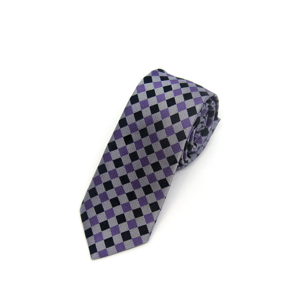 Skinny Printed Ford Tie in Lilac - Giorgio Mandelli® Official Site | GIORGIO MANDELLI Made in Italy