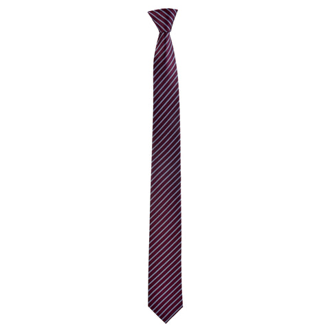 Skinny Lined Haig Tie in Maroon - Giorgio Mandelli® Official Site | GIORGIO MANDELLI Made in Italy