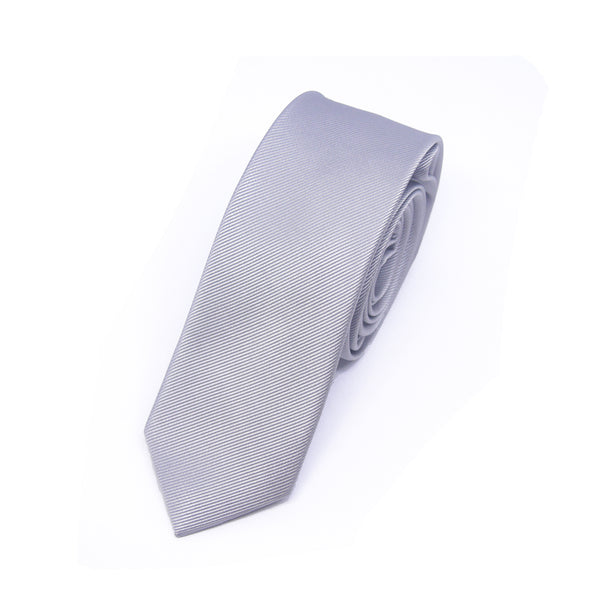 Skinny Oswald Tie in Silver - Giorgio Mandelli® Official Site | GIORGIO MANDELLI Made in Italy